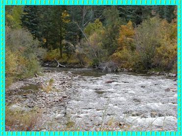 The view upriver